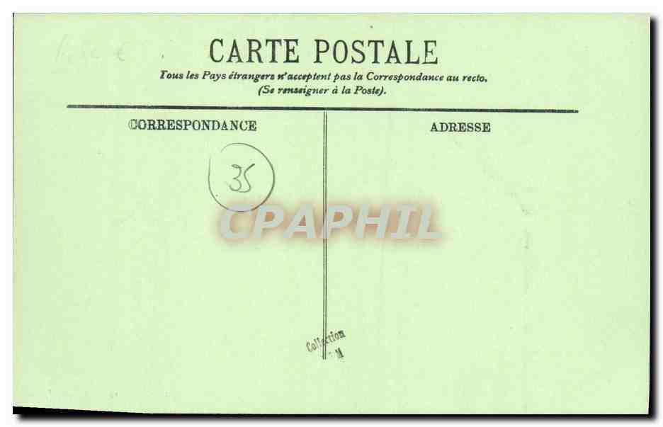 CPA Cancale Le Depart de la Caravane Baetaux — Rückseite