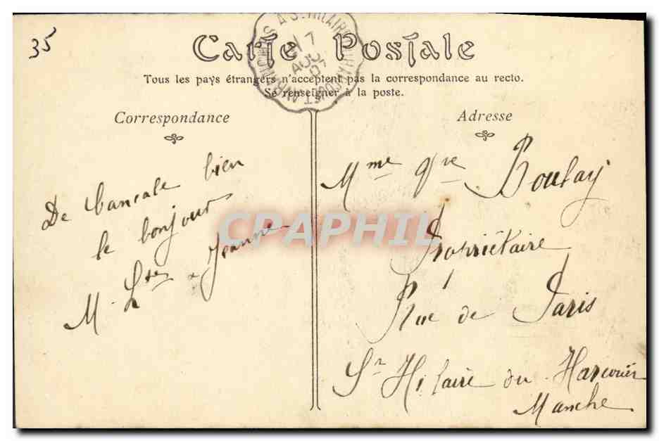 Cancale — La Houle, le Calvaire et les Quais — ND Phot, n° 342 — Reverso