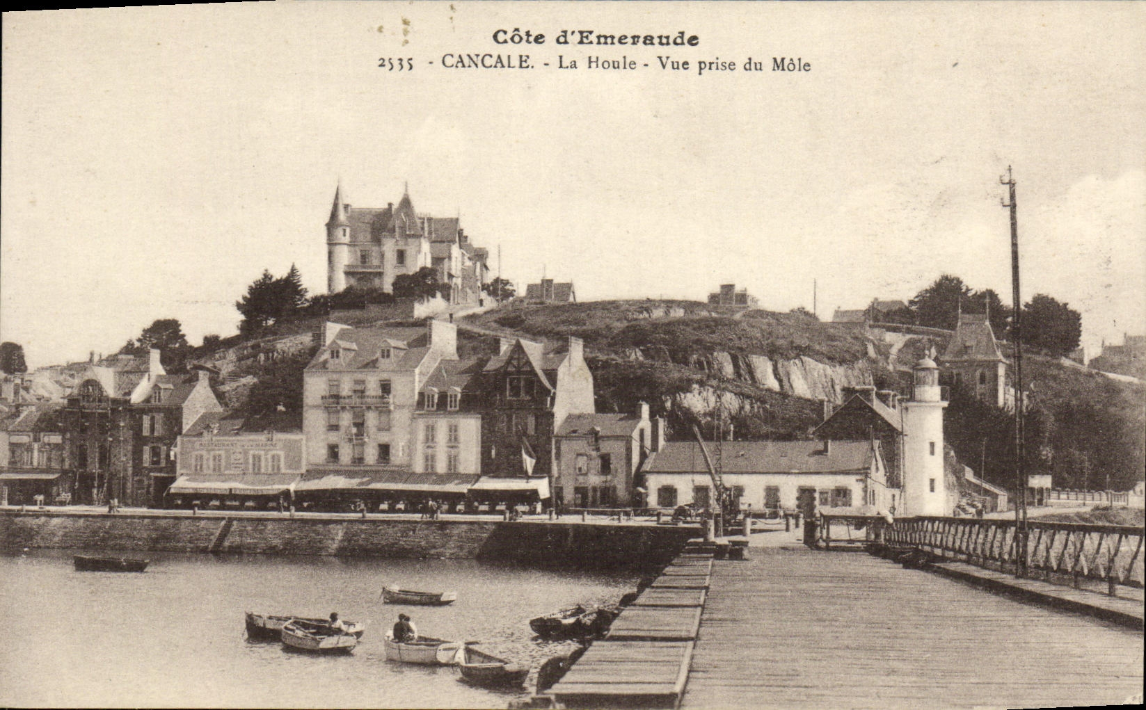 Cancale - La Houle vue prise du Môle — Côte d'Émeraude, éditeur Laurent-N. Bannes, n° 2335