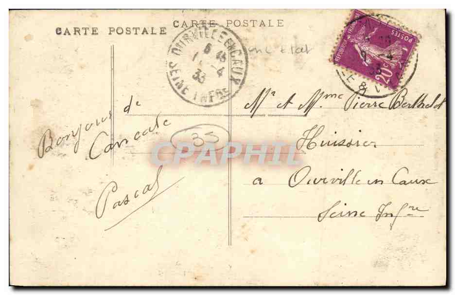 CPA Cancale La lavage des Huitres Ostreiculture — Rückseite