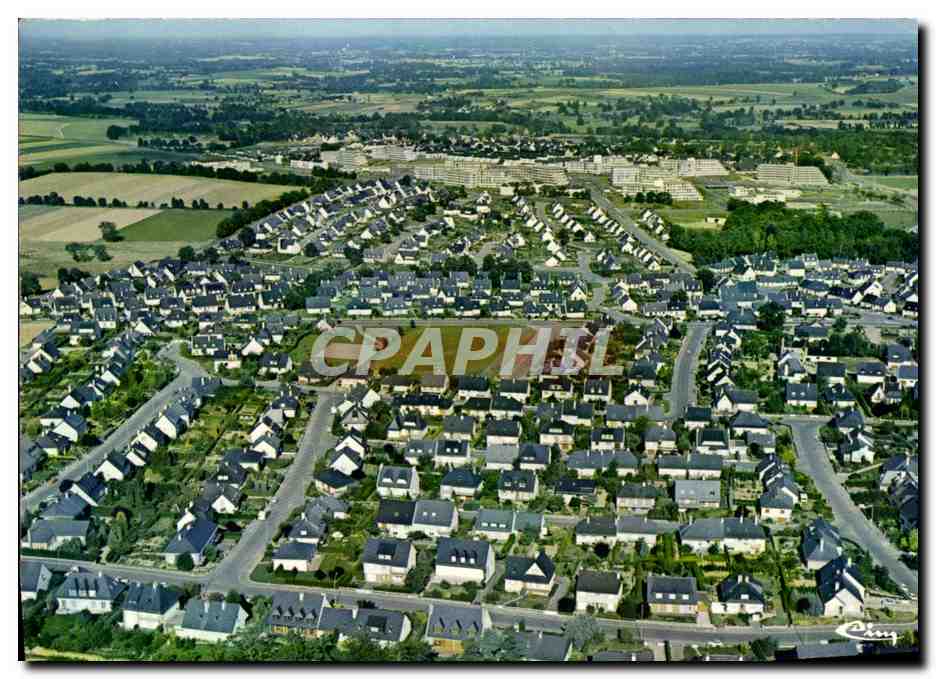 Vue aérienne du lotissement "Beausoleil" à Cesson-Sévigné — éditeur Cing