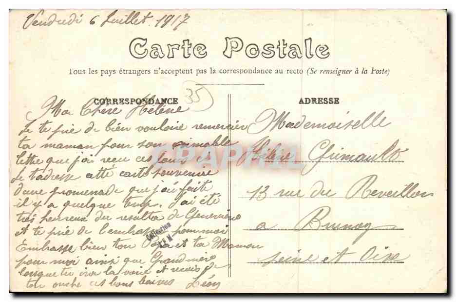 Intérieur de l'Église — Cesson (Il-et-V.) — Éditeur E. Mary-Rousselière, n° 2074 — Reverso