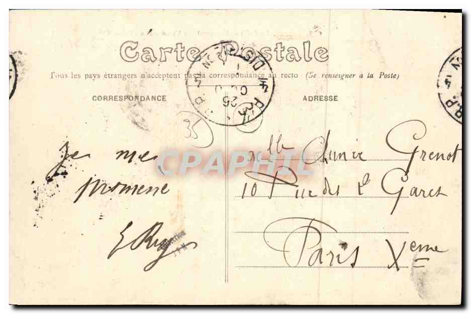 Cesson (Ille-et-Vilaine) — Une partie de Canot sur la Vilaine — Mary-Roussellière, édit., Rennes — Rückseite