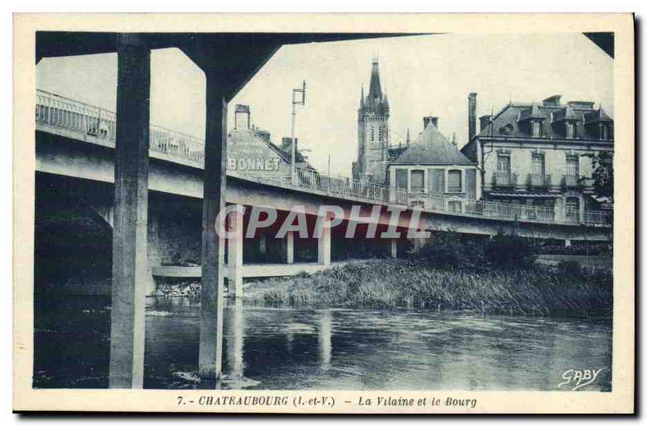 CPA Chateaubourg La Vilaine et le Bourg 