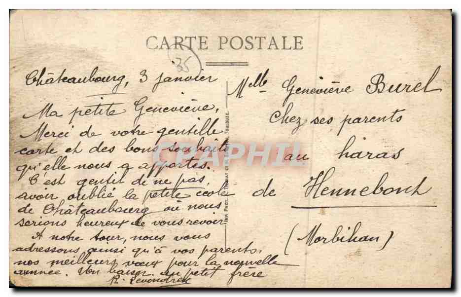 Châteaubourg — Route de Vitré — Edit. Houget — Reverso