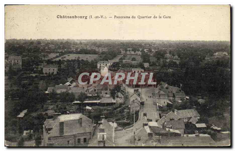 Châteaubourg (I.-et-V.) — Panorama du Quartier de la Gare