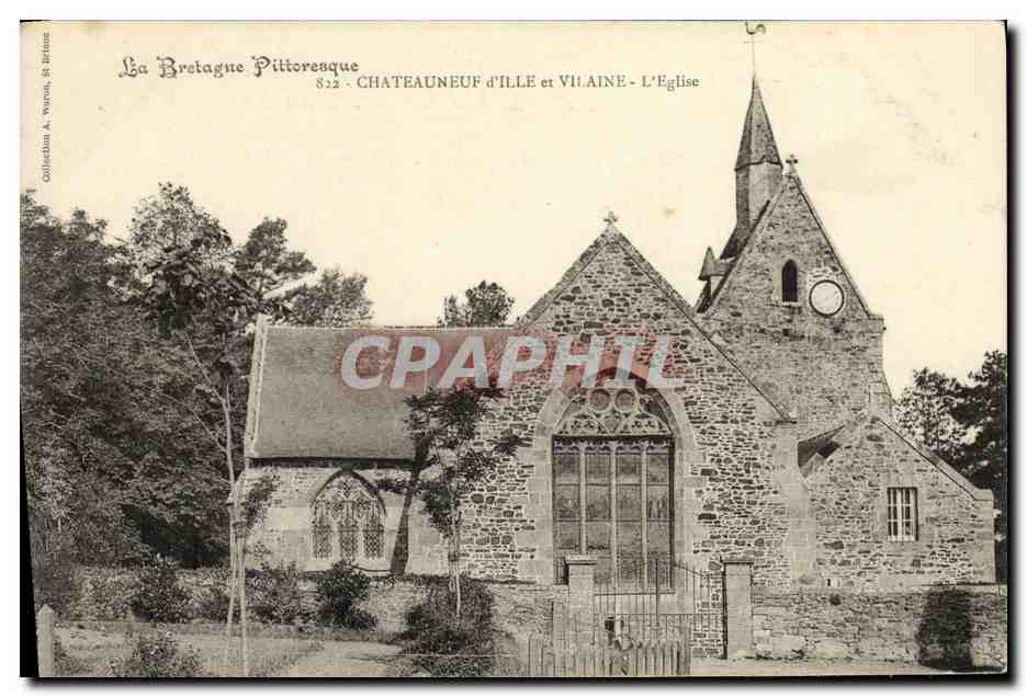 CPA Chateauneuf d Ille et Vilaine L Eglise 