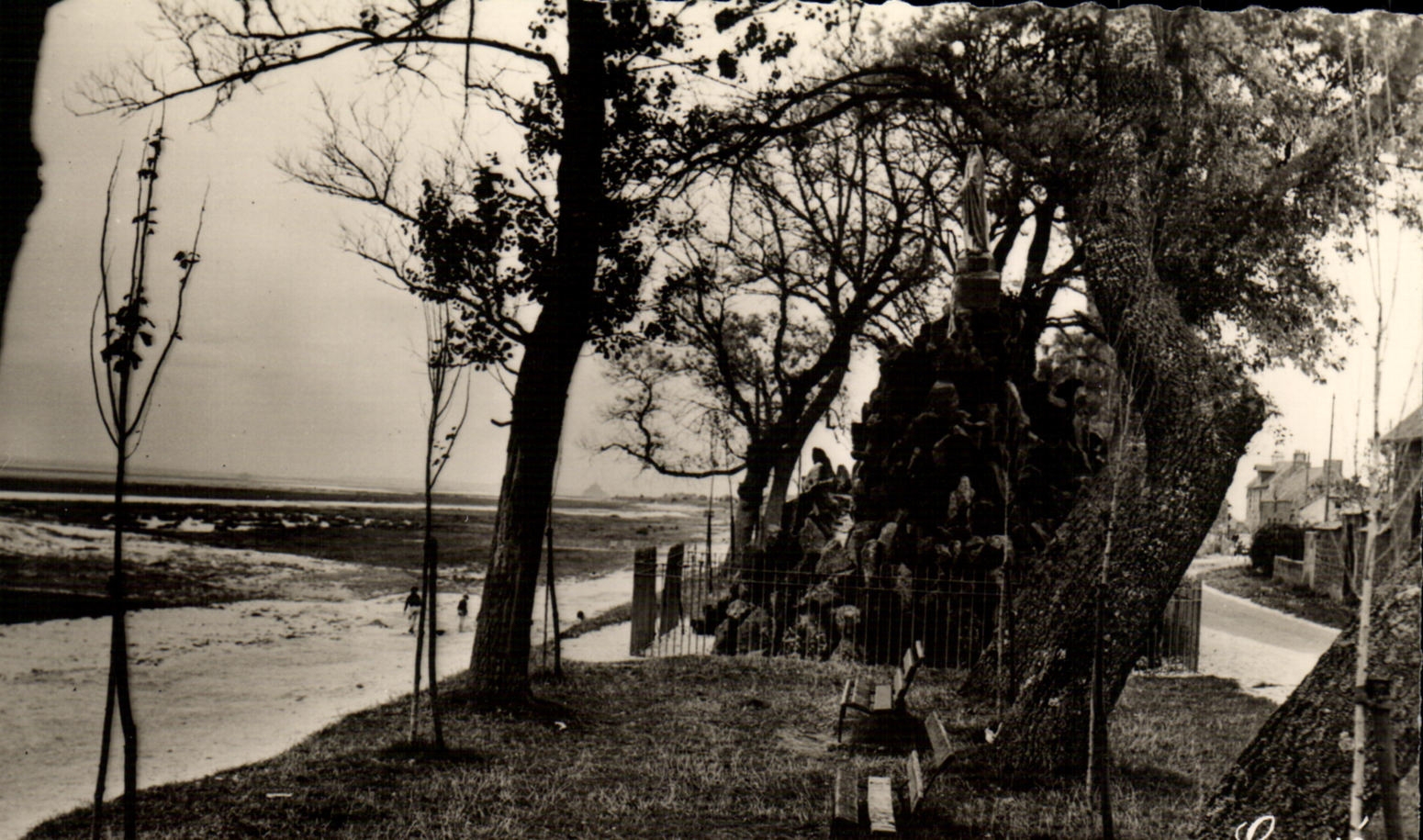 La Grève, vue vers le Mont Saint-Michel — Cherrueix (Ille-et-Vilaine) — Photo Édité M. Guitard