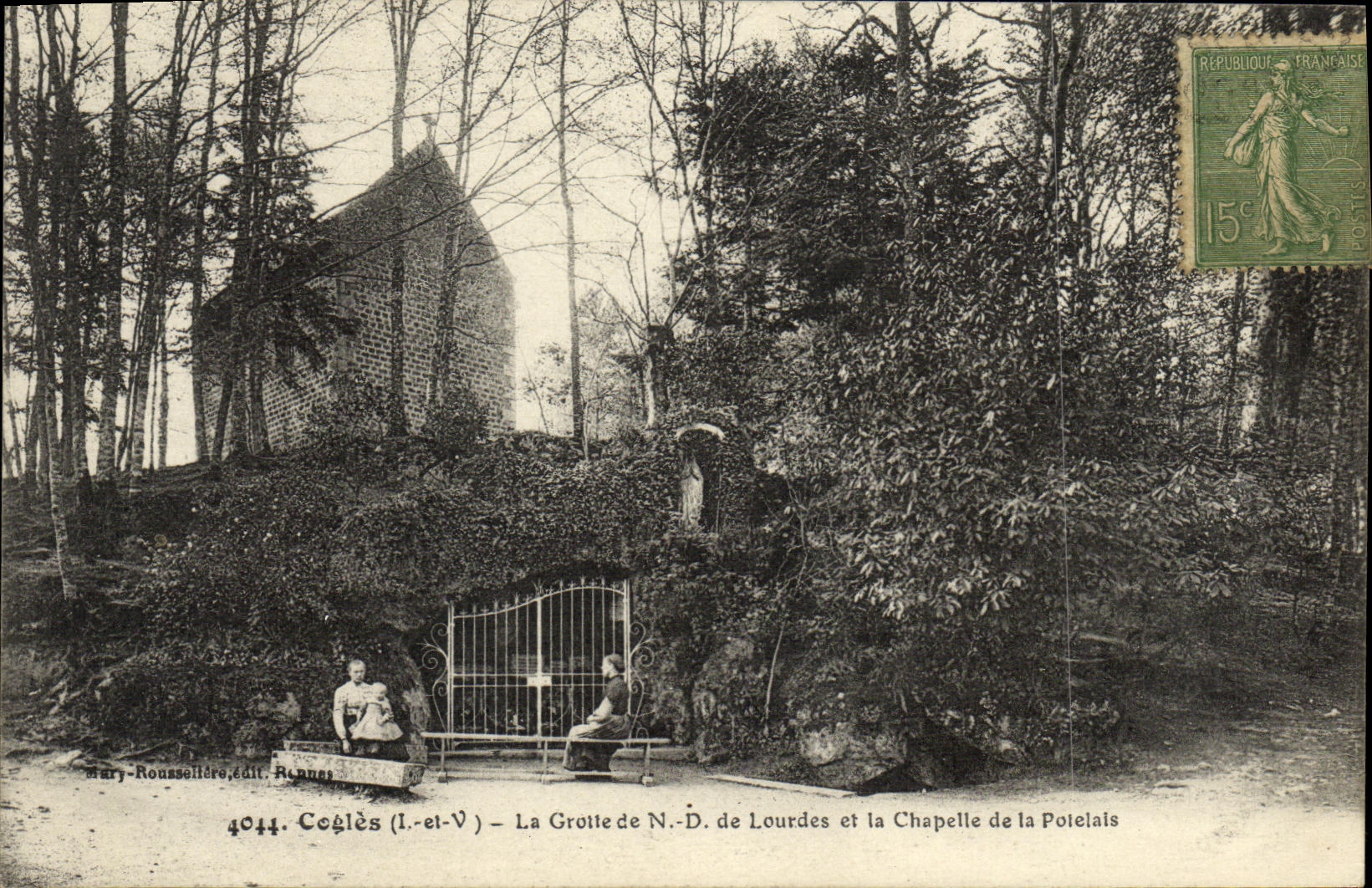 Coglès (1.-et-V.) — La Grotte de N.-D. de Lourdes et la Chapelle de la Potelais — Mary-Roussellère, édit. Rennes