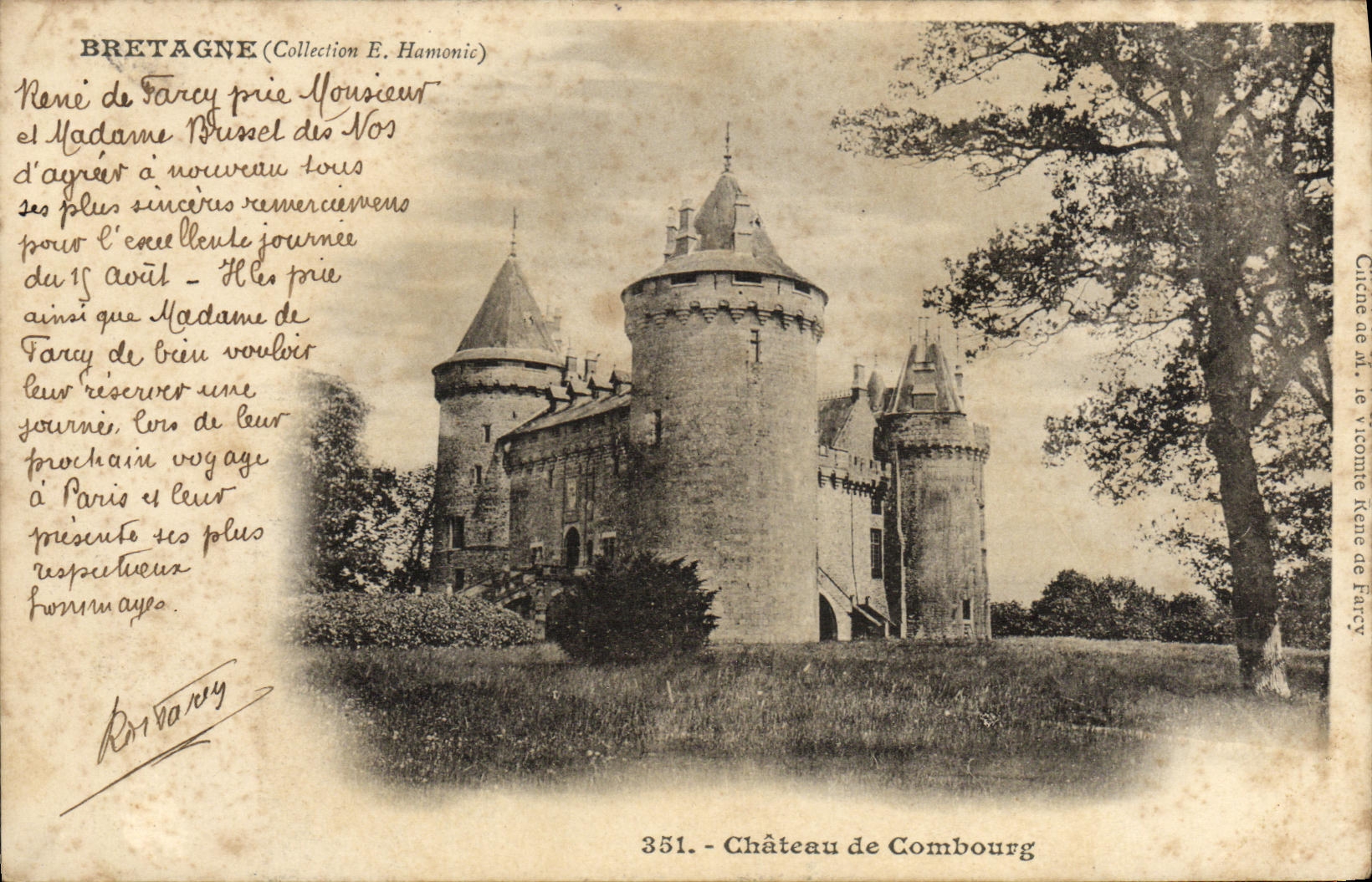 Château de Combourg — Bretagne (Collection E. Hamonic) — n°351