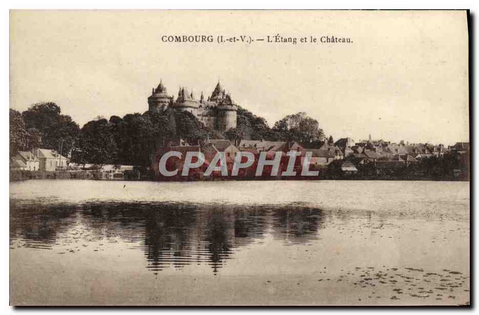 CPA Combourg L Etang et le Chateau