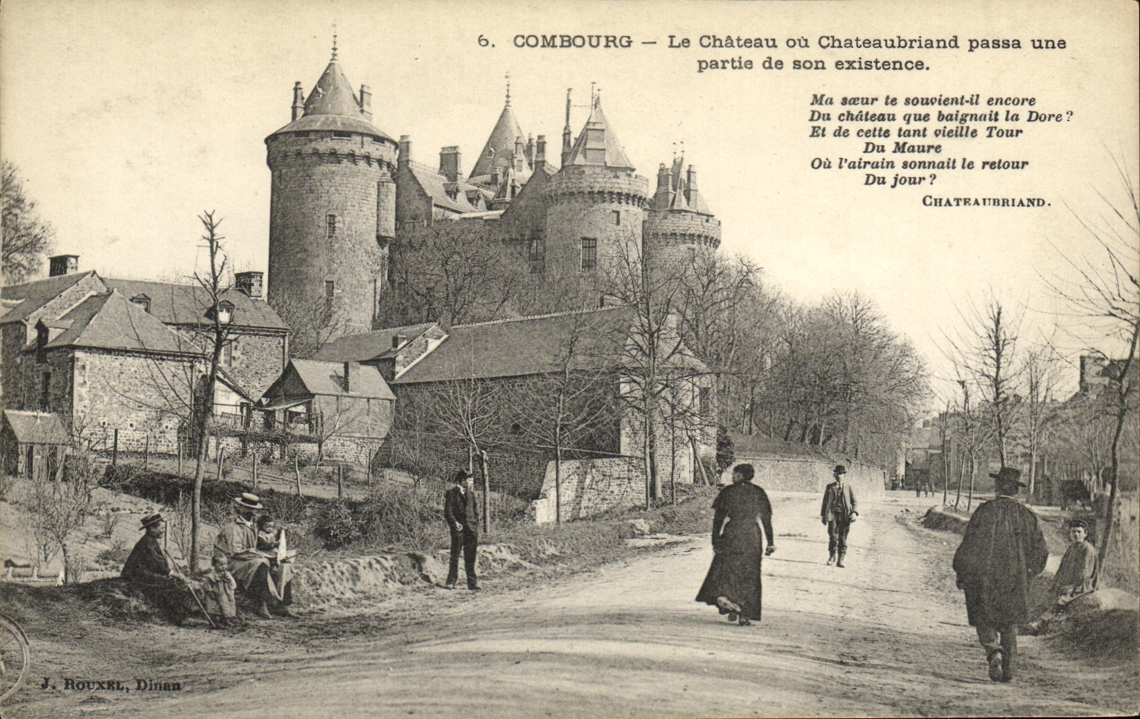 Combourg — Le Château où Chateaubriand passa une partie de son existence — J. Rouxel, Dinan