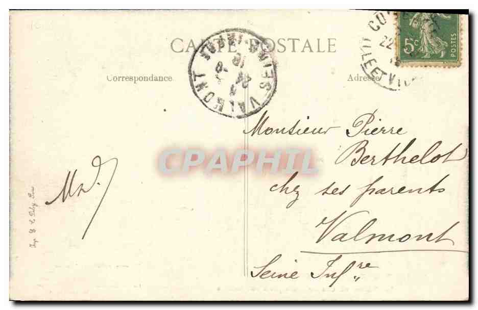 CPA Combourg Le Chateau Ou Chateaubriand Passa son enfance — Rückseite