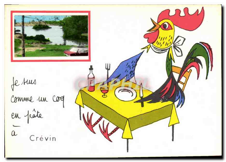 Crévin — Coq à table — Phrase Cachée N°100