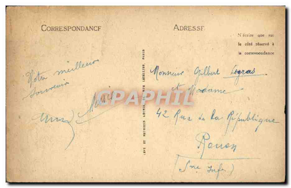 CPA Dinard La Pointe de la Malonine — Rückseite