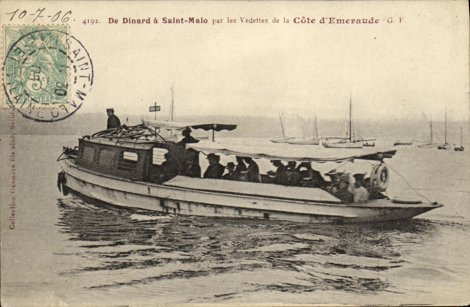 De Dinard à Saint-Malo par les Vedettes de la Côte d'Émeraude — G. F. n°4192