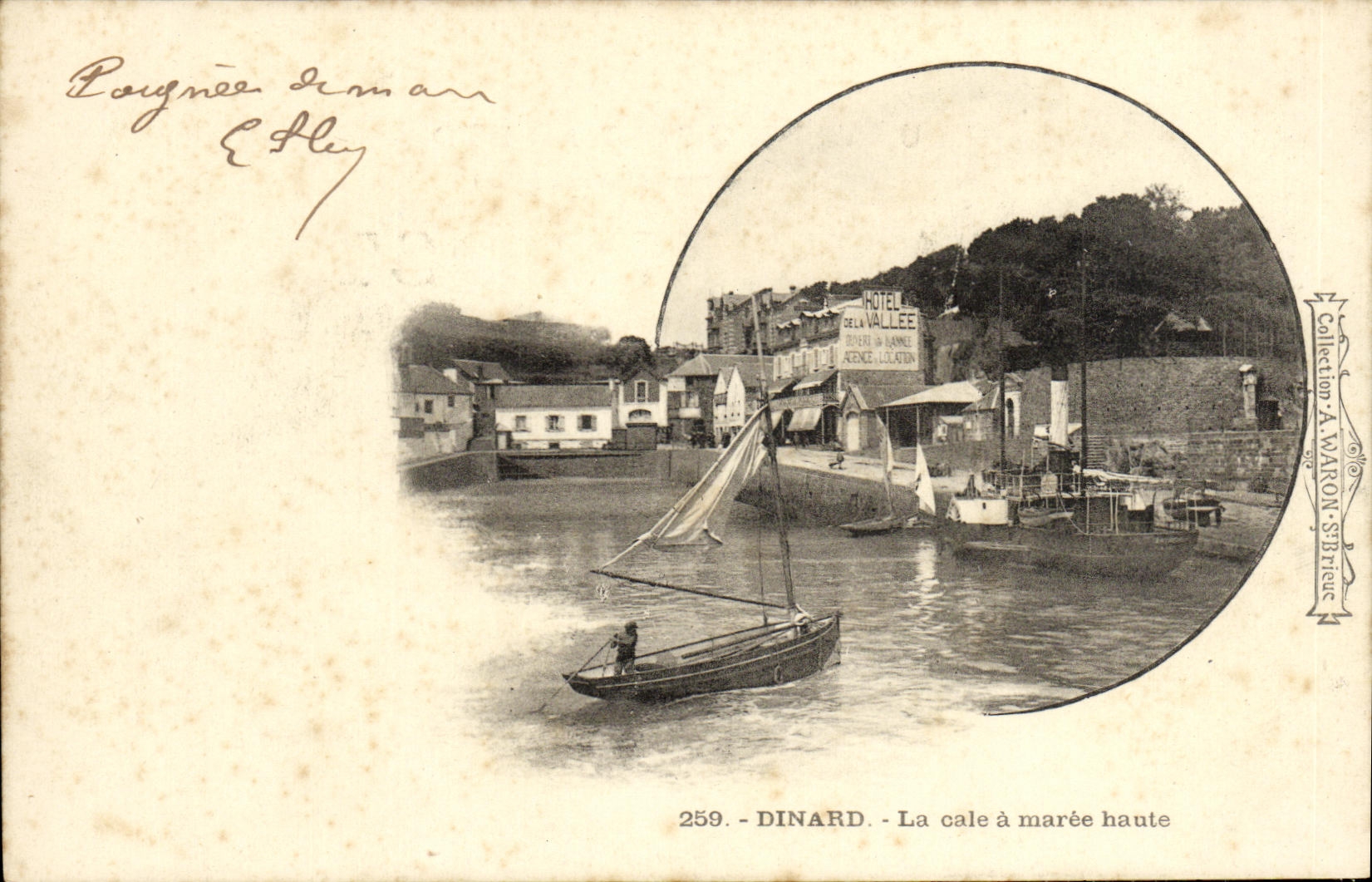 Dinard — La cale à marée haute — Collection A. Varon-S. Drieuc