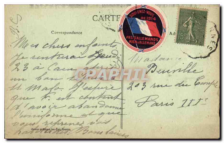 St-Malo — Rue St-Vincent — Côte d'Emeraude — Éditeur Chiffreur, n°66 — Reverso