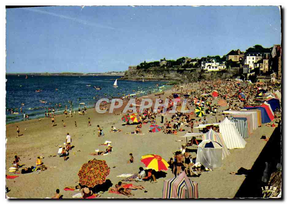 Plage de Saint-Enogat — Dinard, Ille-et-Vilaine — éditeur IRIS