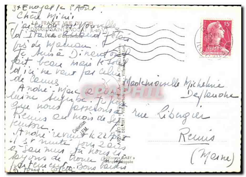 Dinard — Übersicht — Editions GABY — Rückseite