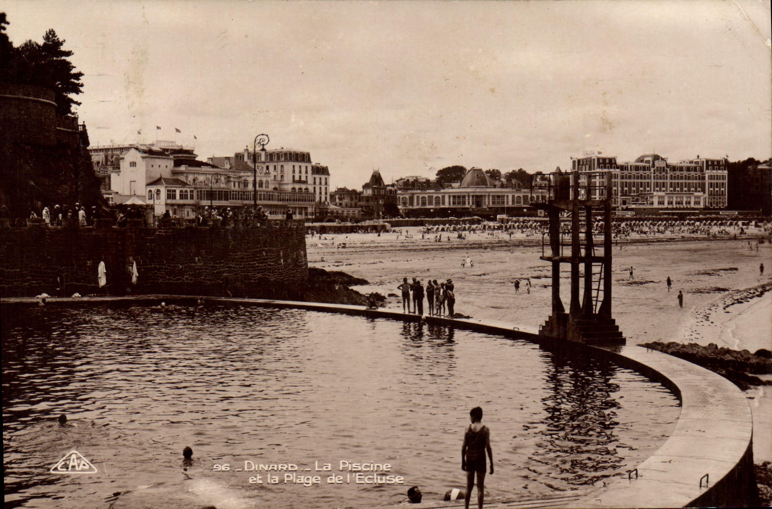 Dinard — La Piscine et la Plage de l'Ecluse — C.A.S. n°96
