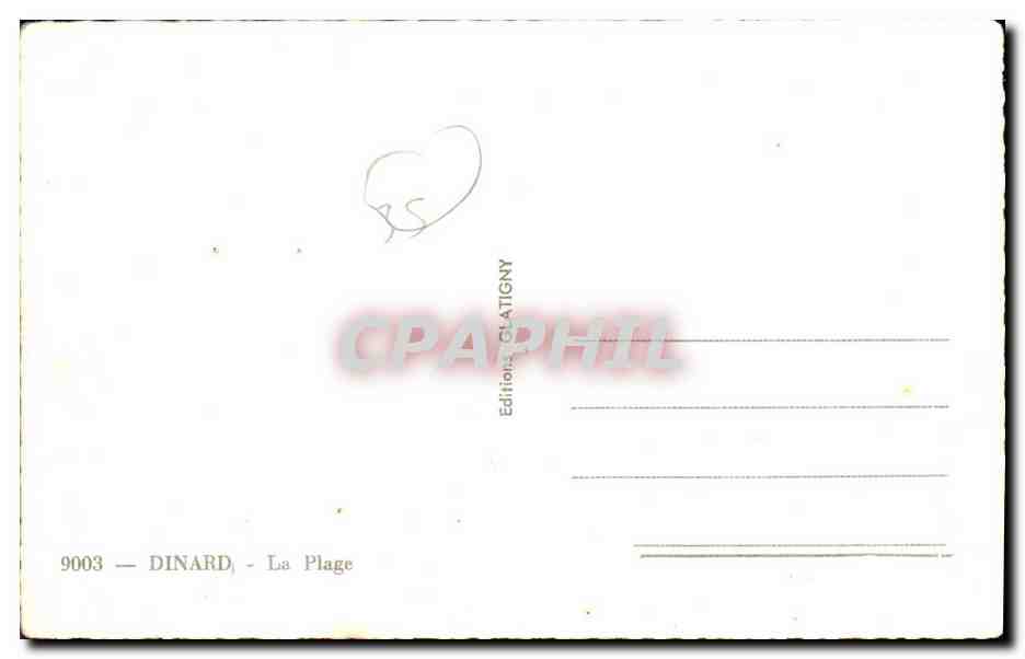 Dinard — La Plage — Editions Glatigny, n° 9003 — Reverso
