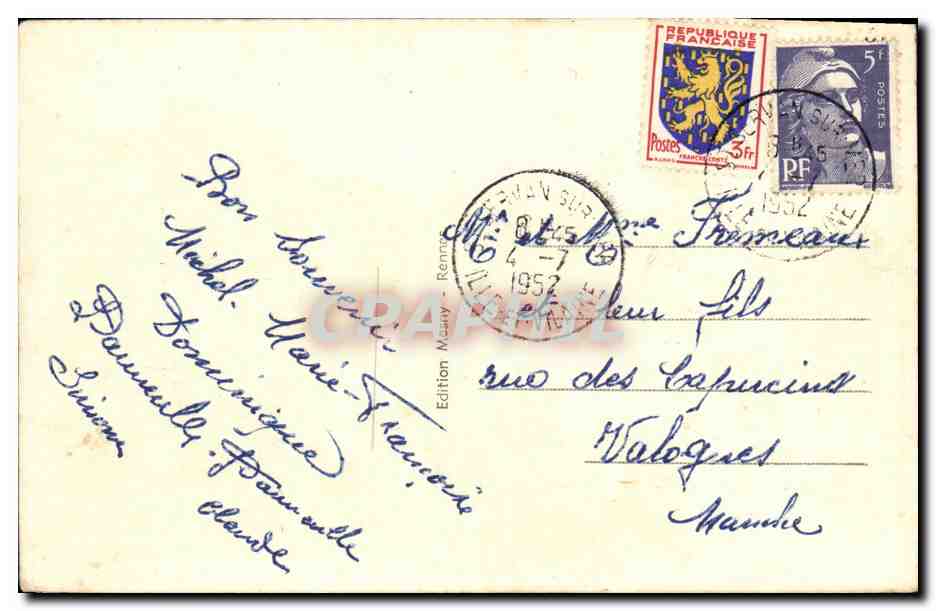 Dinard — Pointe du Moulinet — Côte d'Émeraude — Édition Ménay n°1394 — Reverso