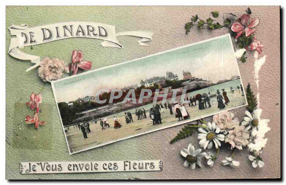 Dinard — Vue de la plage et du château — éditeur anonyme