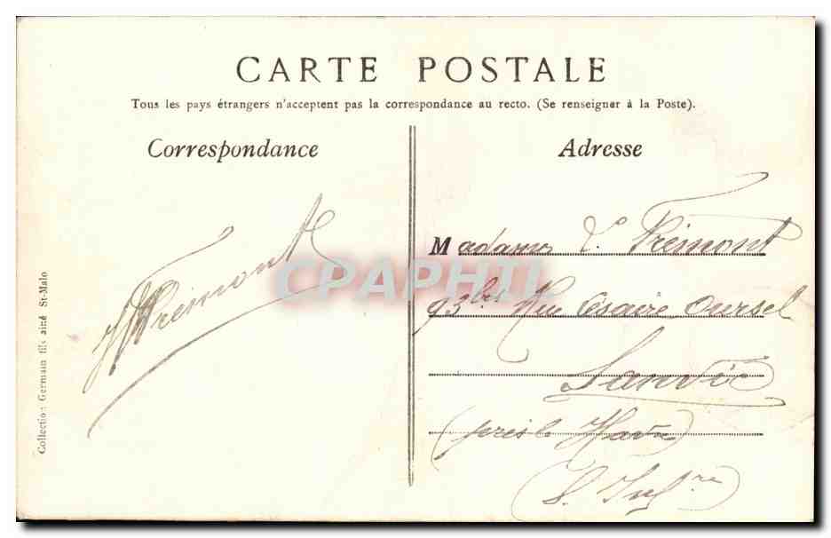 Dinard — Vue de la plage et du château — éditeur anonyme — Back