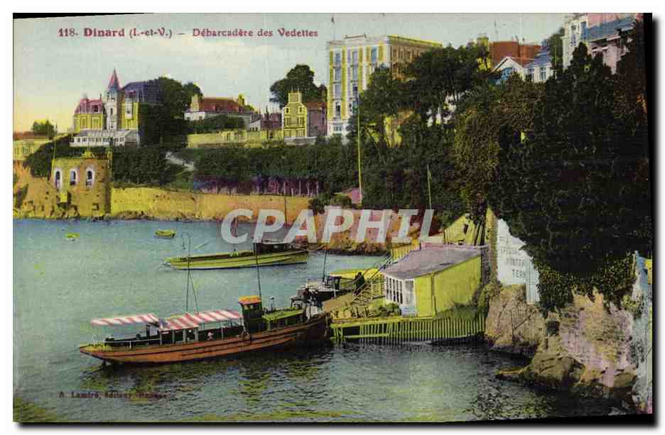 Dinard (L.-el-V.) — Débarcadère des Vedettes — A. Lamiré, Éditeur, Dinard