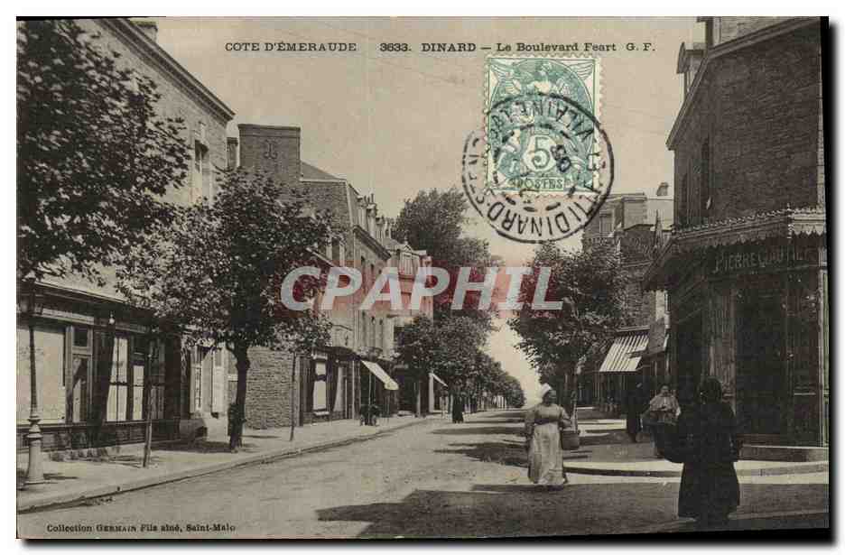 Dinard — Le Boulevard Feart — G.F. — Collection Germain Fils, Saint-Malo