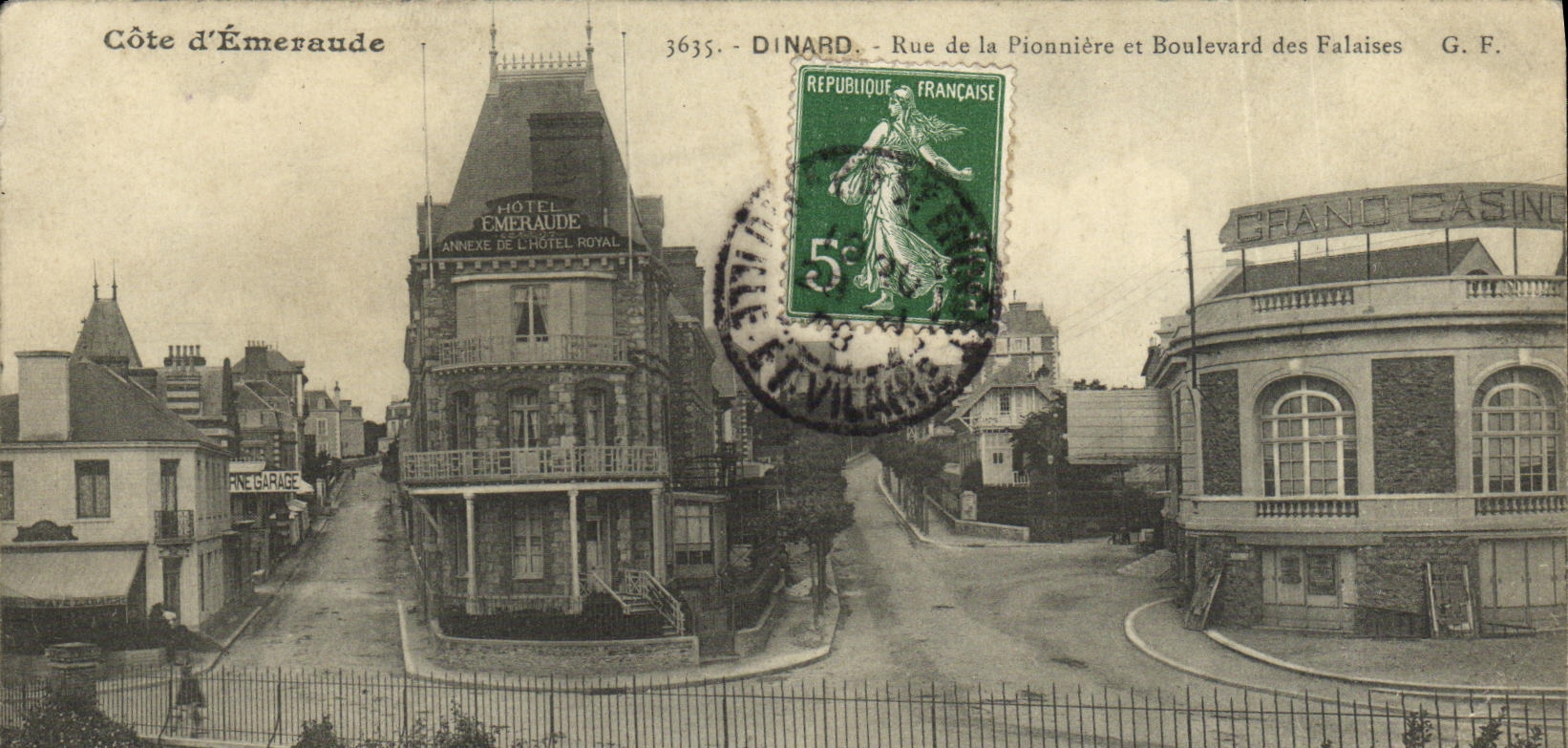 Dinard — Côte d'Émeraude, Hôtel Émeraude et Grand Casino — G. F.