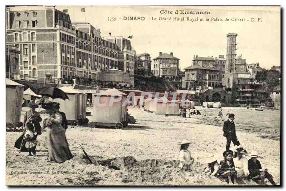CPA Dinard Le Grand Hotel Royal et le Palais de Cristal