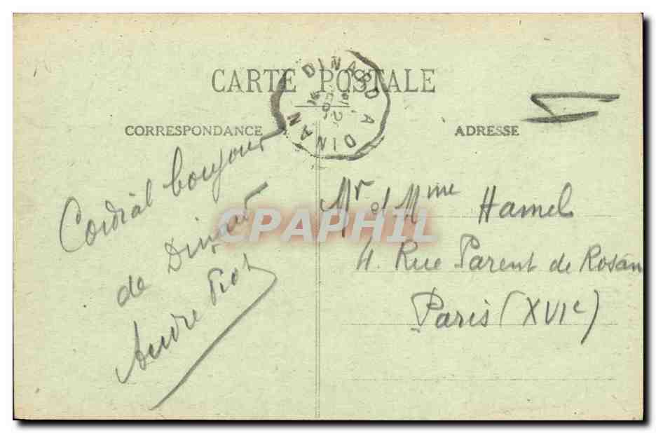 CPA Dinard Vue Generale de la Plage — Verso