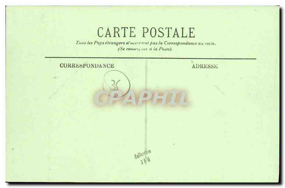 CPA Dinard La Cale Vers Bric a Brac Bateau Hotel Bellevue  — Rückseite