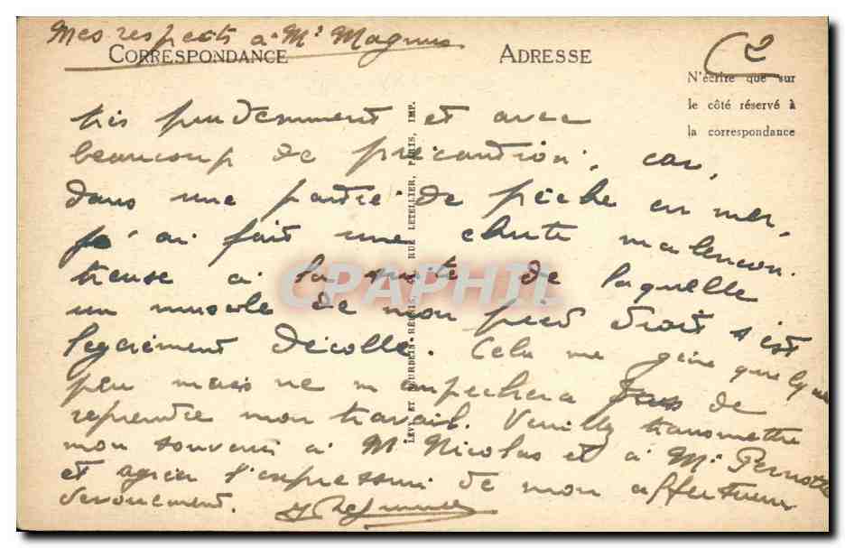 CPA Dinard Bric a Brac — Rückseite