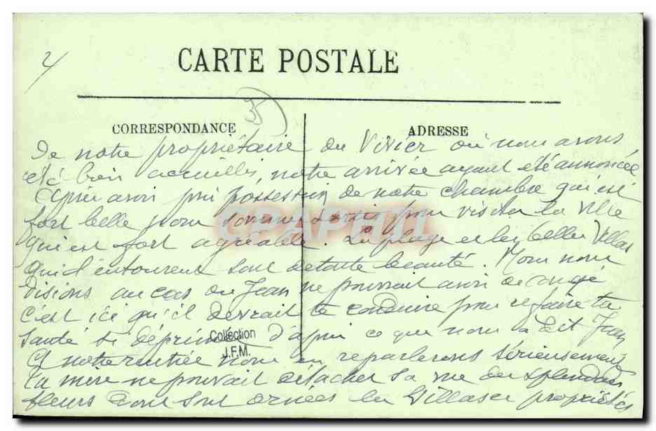 CPA Dinard High Life Casino Hotel des Terrasses — Verso
