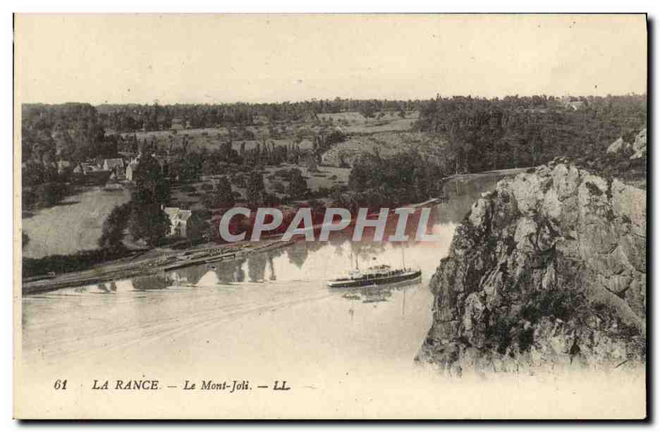 CPA La Rance Le Mont Joli Bateau 