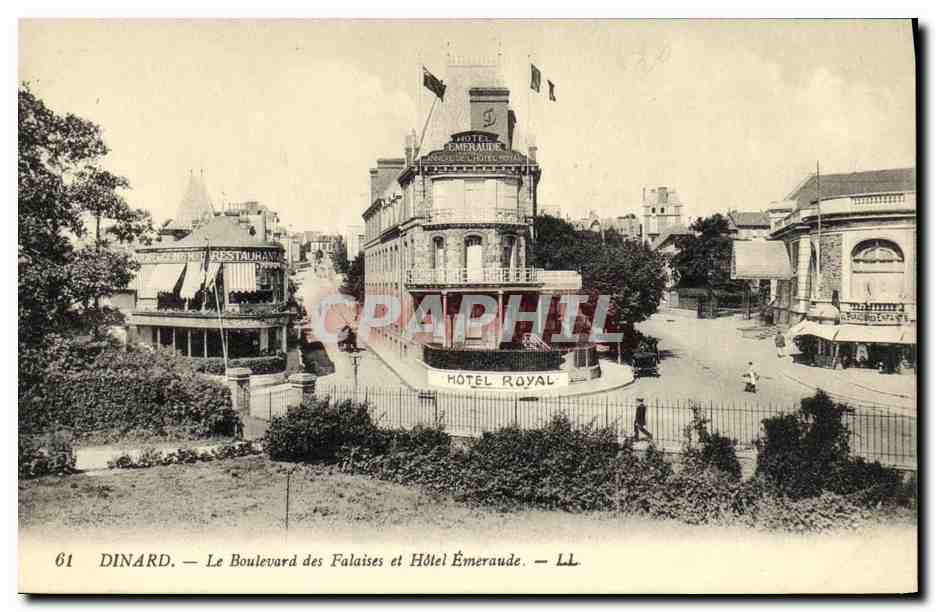 Dinard — Le Boulevard des Falaises et Hôtel Émeraude — LL