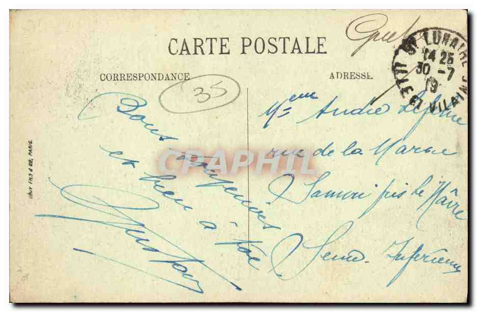 Dinard - L'Hôtel Royal et la Plage - LL. — Rückseite