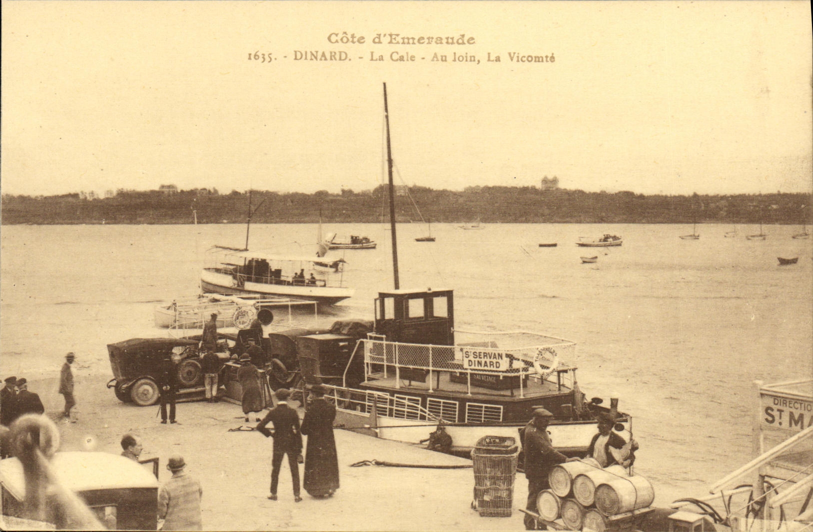 Côte d'Émeraude — Dinard — La Cale et La Vicomté — Éditeur Laurent-Nel Rennes