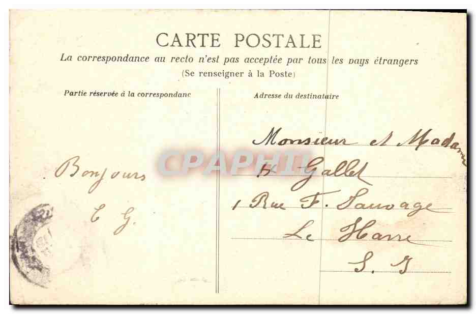 Dinard - Le Grand Hôtel du Casino — Côte d'Émeraude — HLM, n°314 — Verso