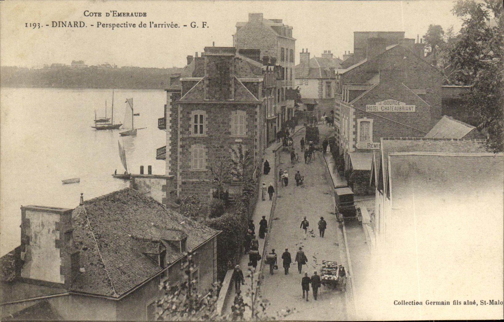Dinard - Perspective de l'arrivée - G. F.