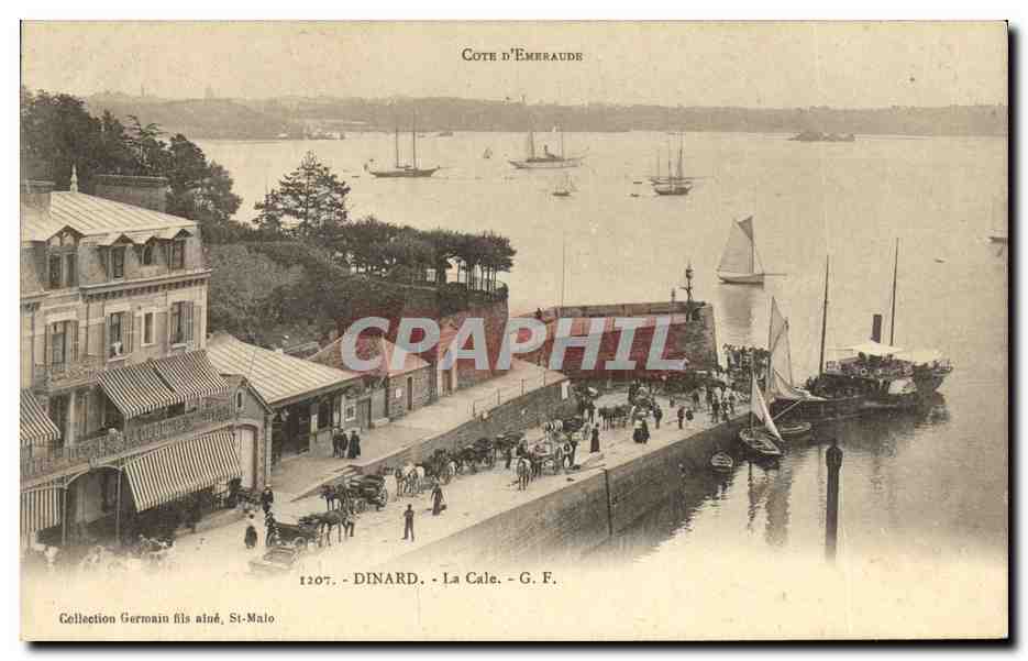 Dinard - La Cale — Côte d'Émeraude — Collection Germain fils aîné, St-Malo