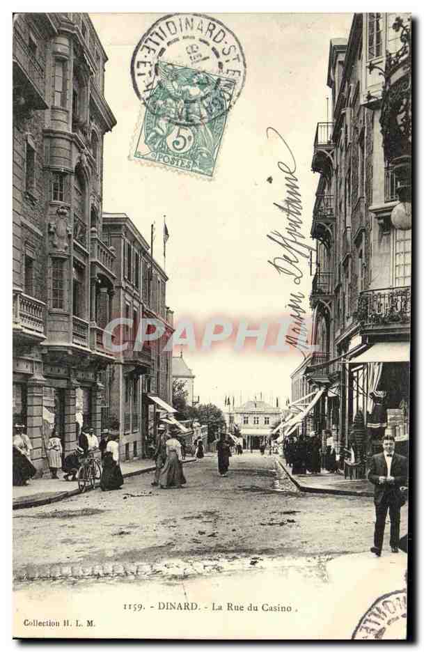 Dinard - La Rue du Casino — Collection H. I. M. — n° 1159