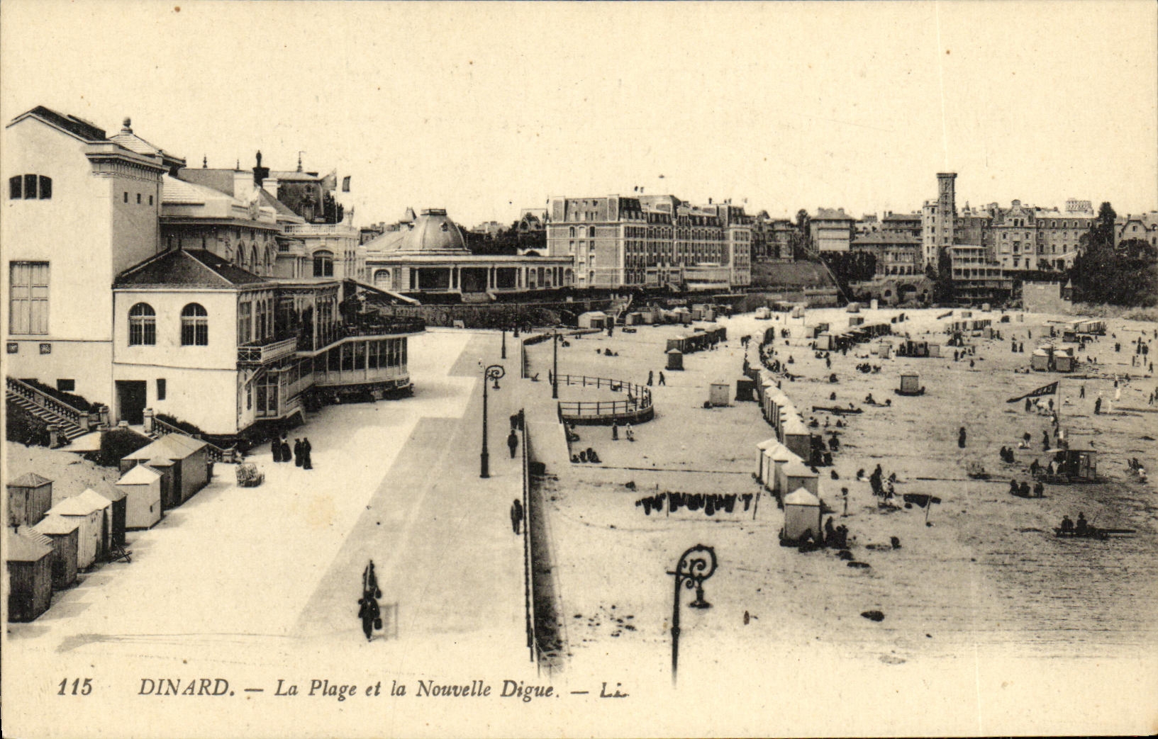 Dinard — Die Strände und der Neue Damm — Lévy & Letellier, Paris