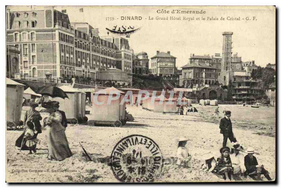 Dinard - Côte d'Emeraude - Le Grand Hôtel Royal et le Palais de Cristal - G. F.