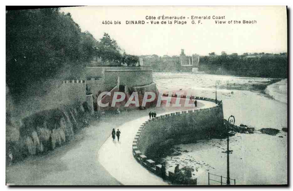 Dinard - Vue de la Plage — Côte d'Émeraude, G.F. n°4504 bis