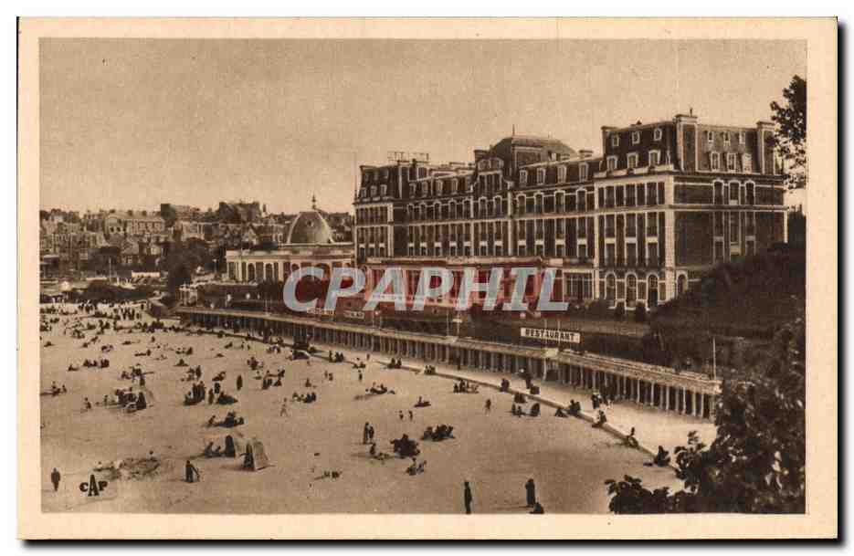 Dinard — L'Hôtel Royal et les nouvelles Cabines de bain — Ch' des Arts Photomécaniques, Paris