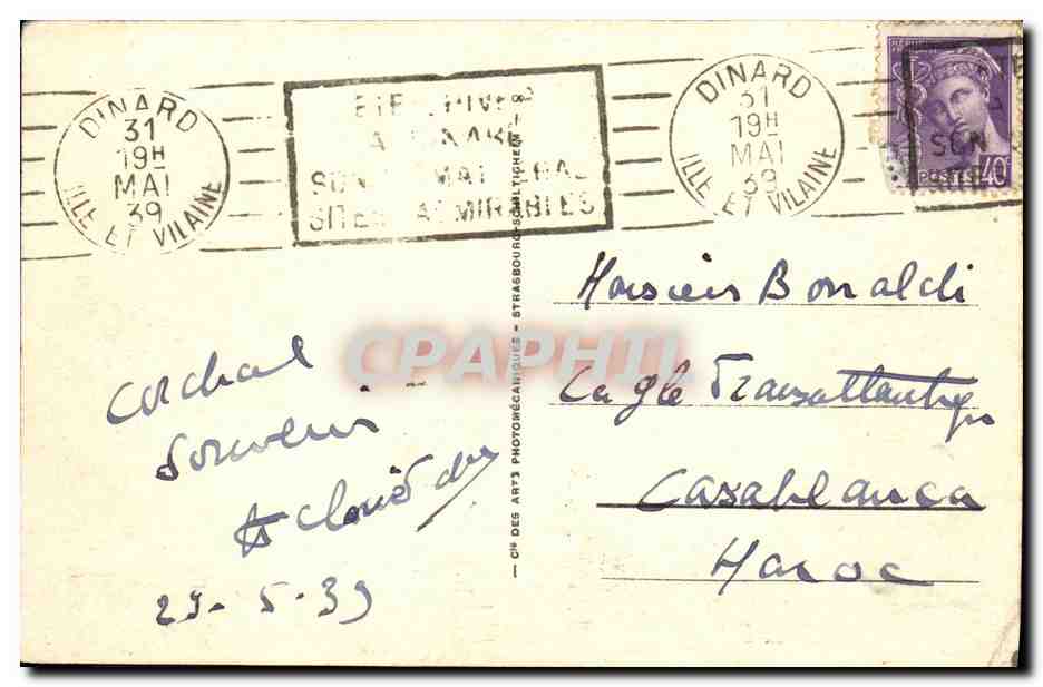 Dinard — La Cale de la Vicomté — CH DES ARTS PHOTOGRAPHIQUES — Reverso